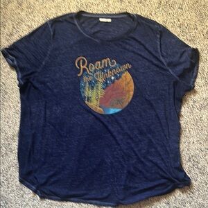 Blue Graphic T-Shirt